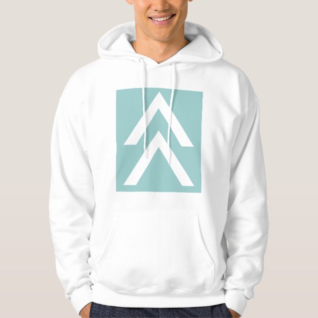 Doppelpfeil Hoodie (Vorderseite)
