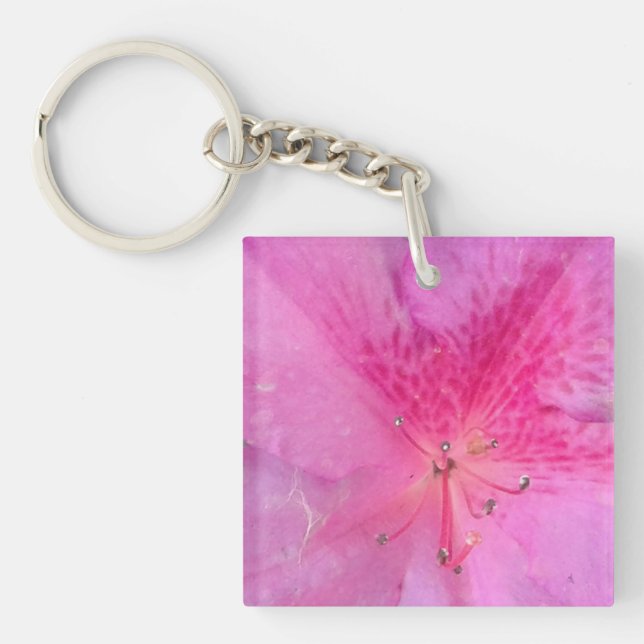 Doppelquadratisches Acryl Schlüsselanhänger (Vorderseite)