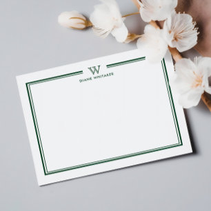 Doppelrahmen für die grüne klassische Familie Mitteilungskarte