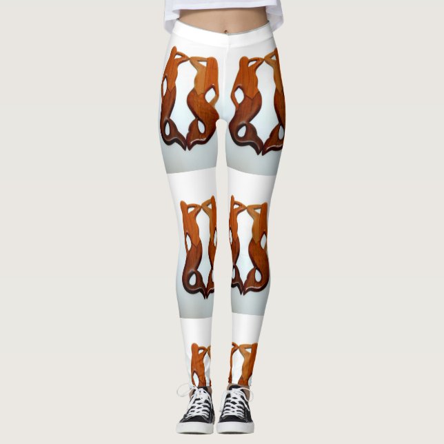 Doppelredheadmeerjungfrau Leggings (Vorderseite)