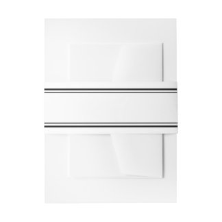 Doppelschwarze Grenzportrait Bauchband Einladungsbanderole