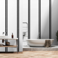 Doppelschwarze Streifen auf Weiß