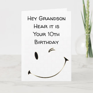 DOPPELSCHWEIZ *10. GEBURTSTAG GRANDSON** Karte