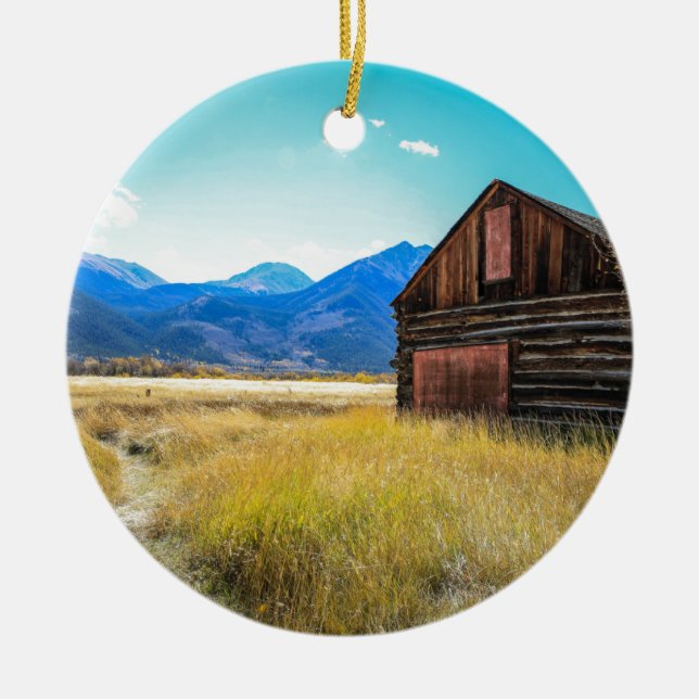 Doppelseen, Leadville, Colorado Keramik Ornament (Vorne)