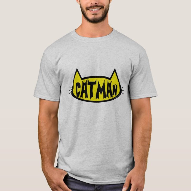 Doppelseitig - CATMAN Cat Head Humorer T - Shirt (Vorderseite)