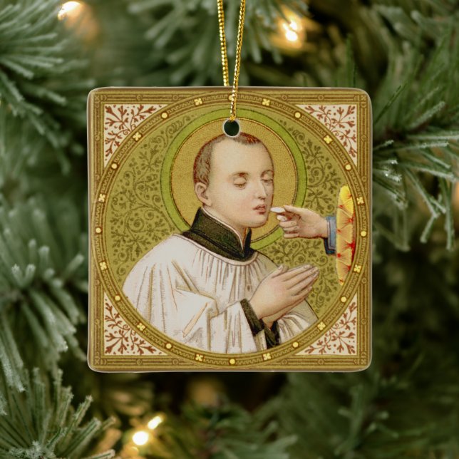 Doppelseitig gelegenes St. Stanislaus (SNV 25) Keramikornament (Baum)