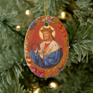 Doppelseitig St. Louis IX König (PM 05) Keramikornament