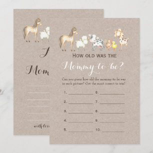 Doppelseitige - 2 Kinderduschspiele - Wie alt   Be Einladung