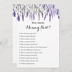 Doppelseitige - 2 x Baby-Duschspiele Einladung