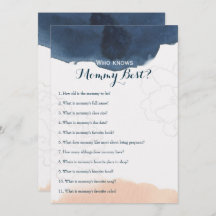 Doppelseitige - 2 x Baby Shower Games