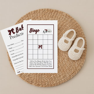 Doppelseitige Babyshower-Spiele Dalmation