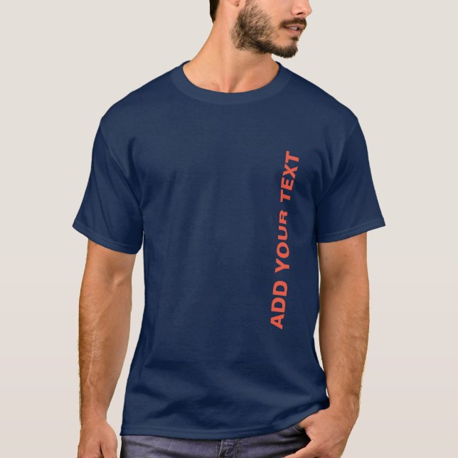Doppelseitige benutzerdefinierte Hinzufügen von Te T-Shirt (Vorderseite)