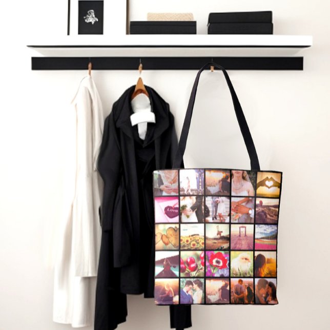 doppelseitige Collage aus Foto (Double sided all over print photo collage tote bag)