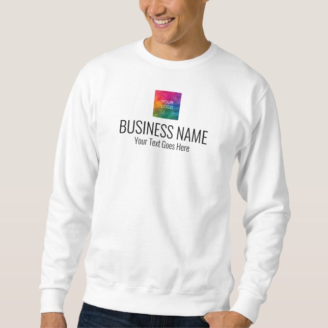 Doppelseitige Druckarbeit Uniform Mens White Moder Sweatshirt (Vorderseite)