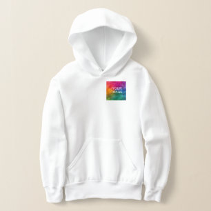 Doppelseitige Druckvorlage Hinzufügen von Bildtext Hoodie