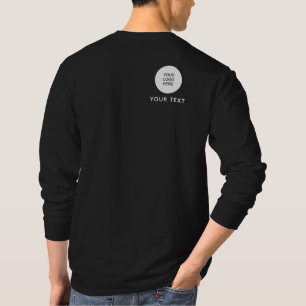 Doppelseitige Gestaltung Ihrer Firmenlogos T-Shirt