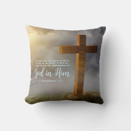 Doppelseitige Holzkreuzung Kissen