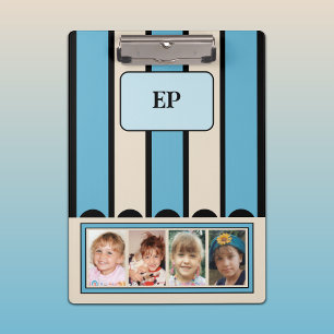 Doppelseitige Initialisierung 8 Foto blauer Sand Klemmbrett