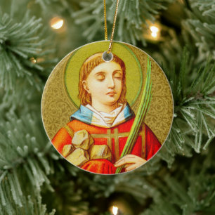 Doppelseitige Keramik St. Stephen (SNV 26) Ornament