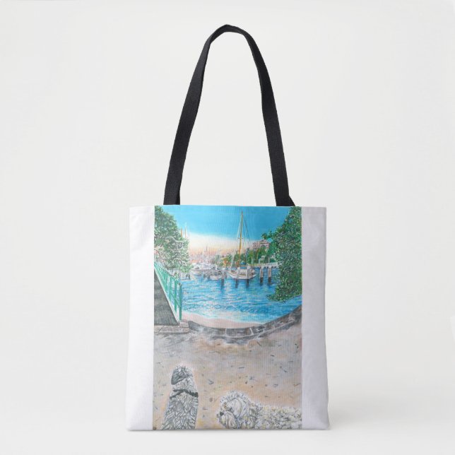 Doppelseitige Printkiste Secret Beach Tote Bag (Vorderseite)