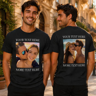 Doppelseitige T-Shirts, Benutzerdefiniertes Foto u T-Shirt
