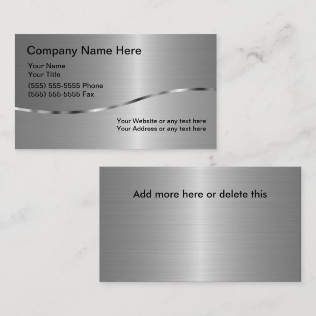 Doppelseitige Visitenkarte Schweißen Neu (Vorne/Hinten)