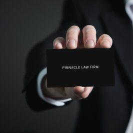 Doppelseitiger Beruflicher Minimalistischer schwar Visitenkarte