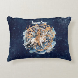 Doppelseitiger künstlerischer Saggitarius signiert Dekokissen