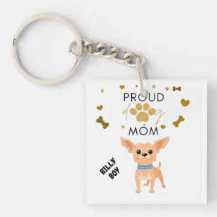 Doppelseitiger Schlüsselanhänger "CHIHUAHUA" aus A