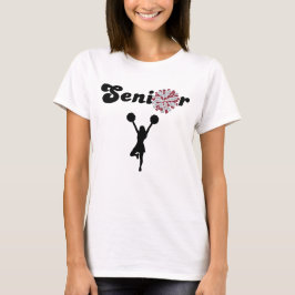 Doppelseitiger Senior Cheerleader Marine & Grau T-Shirt