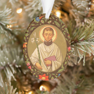 Doppelseitiger St. Aloysius Gonzaga (PM 01) Acryli Ornament