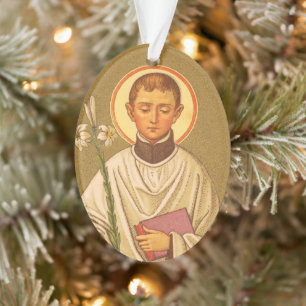 Doppelseitiger St. Aloysius (PM 01) Acryl Ornament