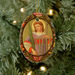 Doppelseitiger St. Lawrence von Rom (PM 04) Keramikornament