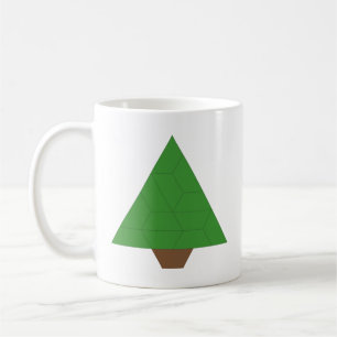 Doppelseitiger Trapezoid-Tile-Furnierbaum Kaffeetasse