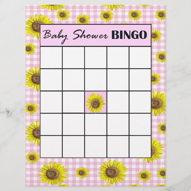 Doppelseitiges Baby Duwer Game BINGO/Baby-Namen Flyer (Vorne)