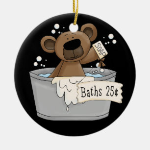 Doppelseitiges Bad Hängend Keramik Ornament