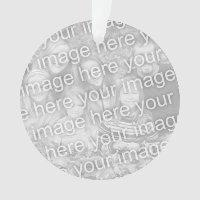 Doppelseitiges Foto mit 2 individuellen Bildern Ornament (Vorderseite)
