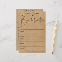 Doppelseitiges Junggeselinnen-Abschied