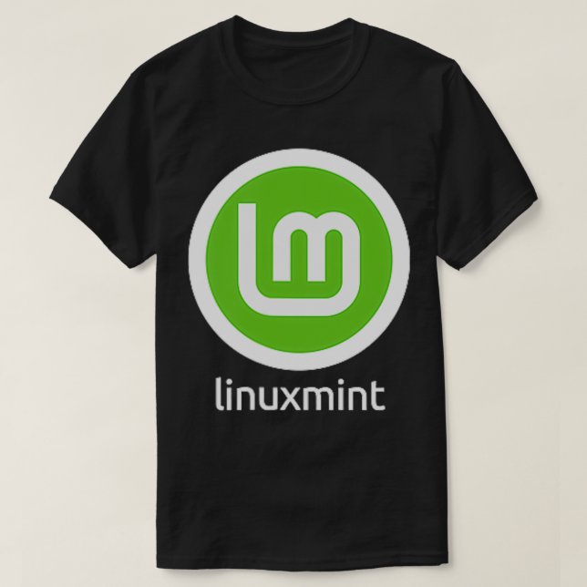 DOPPELSIED Linux Mint Komfortable Familiär Compu T-Shirt (Design vorne)