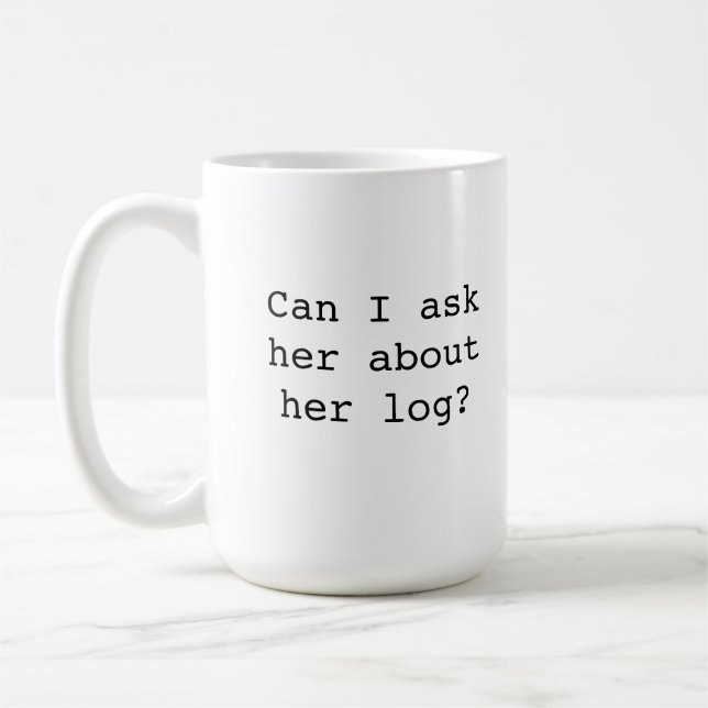 Doppelspitzen-Klotz-Dame Mug Kaffeetasse (Links)