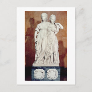 Doppelstatue der Prinzessin Louise (1776-1810) Postkarte