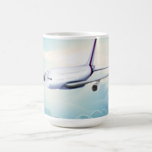 Doppelstock-Jet-Flugzeug Tasse