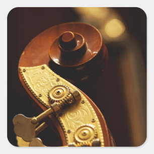 Doppelstockkopf 2 quadratischer aufkleber