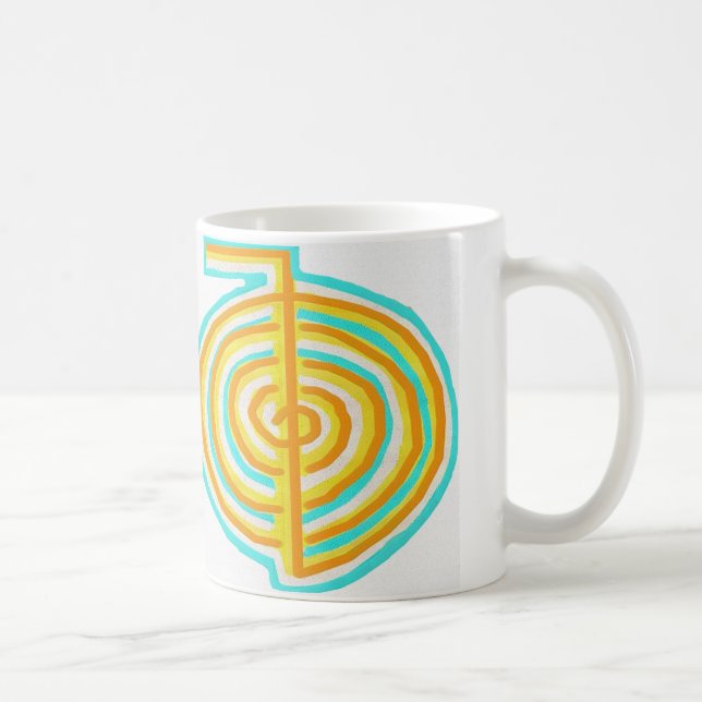 Doppelt CHOKUREI = Karuna Reiki KRIYA Kaffeetasse (Rechts)