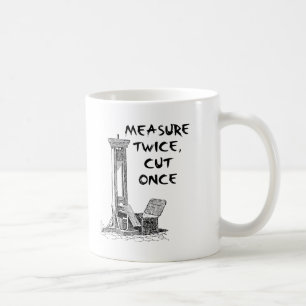 Doppelt gemessen, einmal geschnitten Lustiger Bech Kaffeetasse