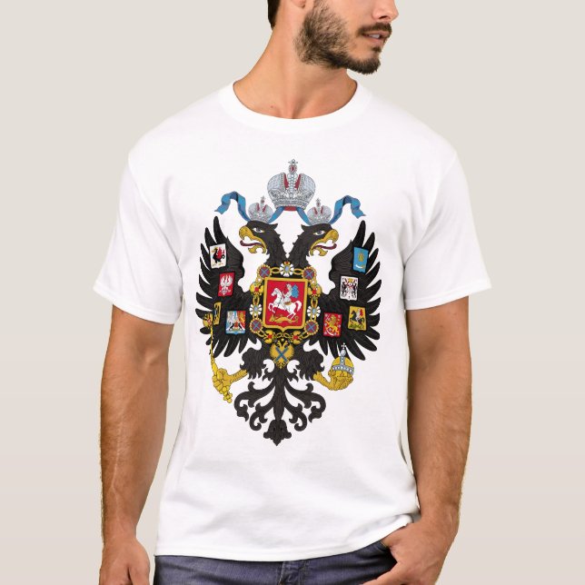 Doppelt-köpfiges Adler-Shirt des russischen T-Shirt (Vorderseite)