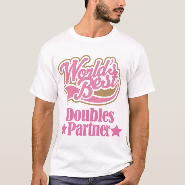 Doppelt-Partner-Geschenk (Welten am besten) T-Shirt (Vorderseite)