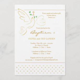 Doppeltaufeinladung der taufe-  einladung