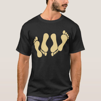 Doppelte Abdrucksandfarbe T-Shirt