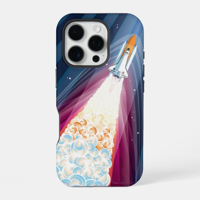Doppelte Auftrieb (Start der Space Shuttle-Funktio iPhone Hülle (Rückseite)
